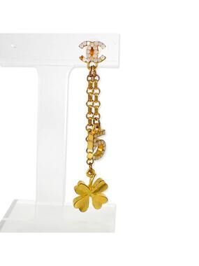 Chanel Cc Logo Earrings Metal #215605C35B